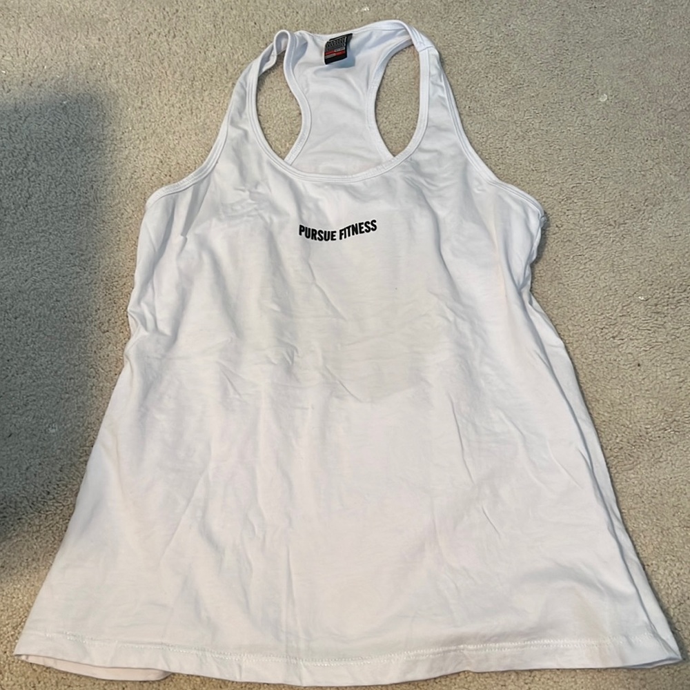 Pursue Fitness White Tank